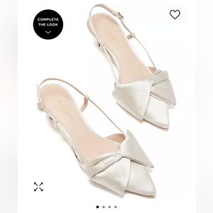 Kate spade marseille bow sling back kitten heel